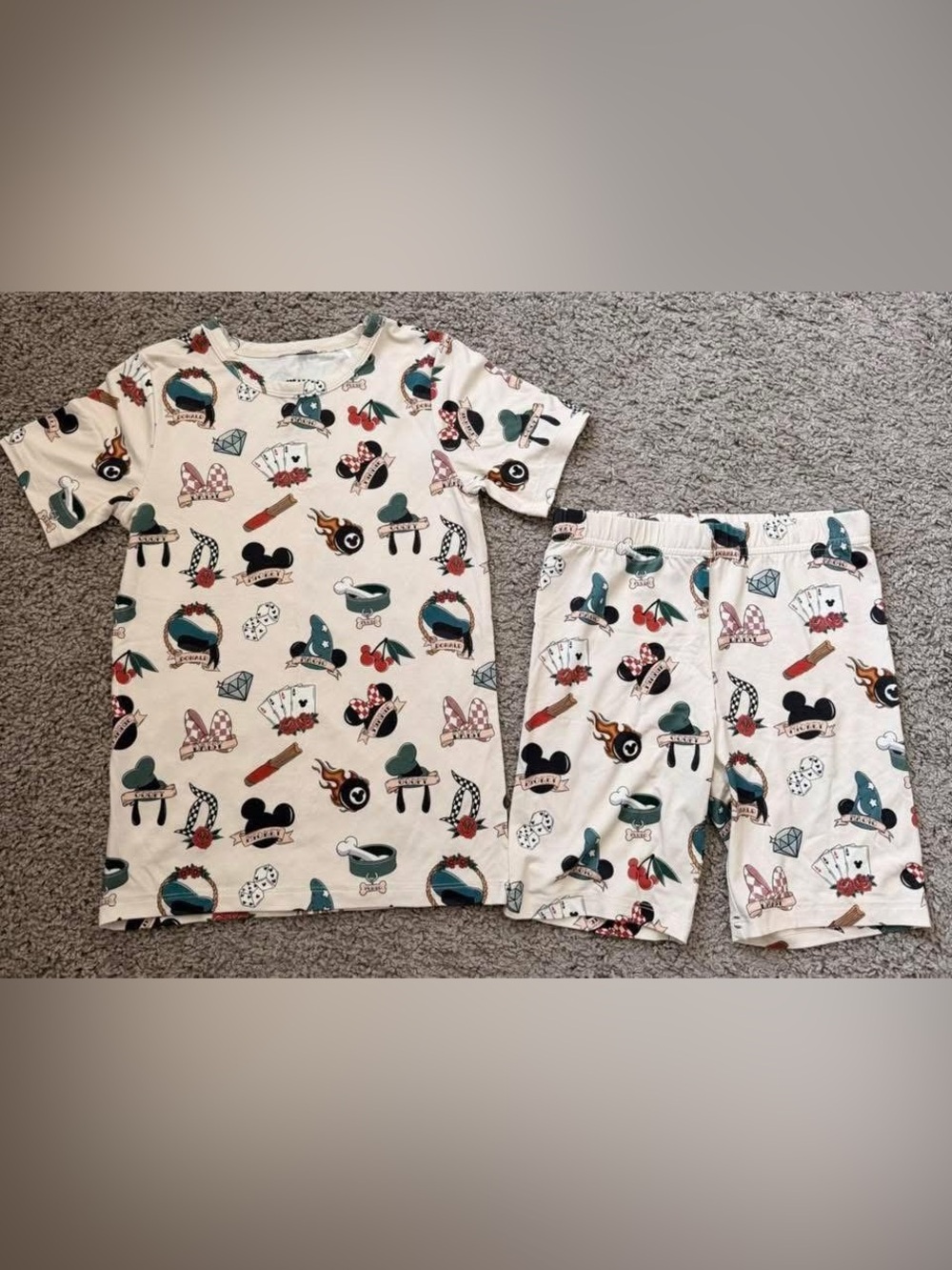 LAST CHANCE* Disney Bamboo Short Sleeve/Short Set kids 5/6
